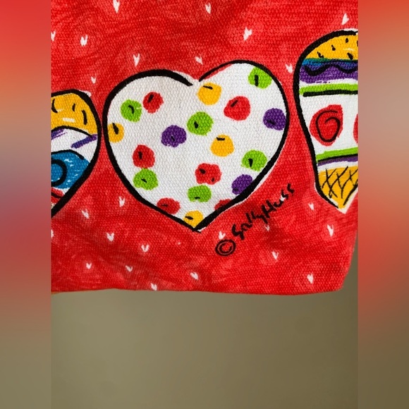 Sally Huss mini Bag Tote hearts rainbow colorful girlhoodcore - Picture 2 of 11